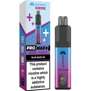 Hayati Pro Max Plus 6000 Prefilled Pod Kit - 20mg | Blue Razz GB